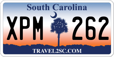 SC license plate XPM262