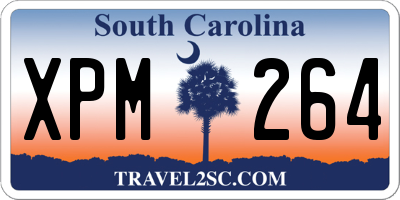 SC license plate XPM264