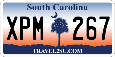 SC license plate XPM267