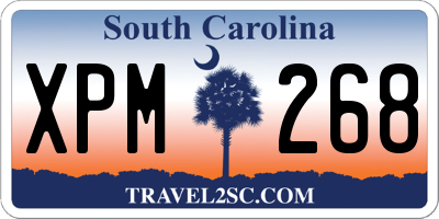 SC license plate XPM268