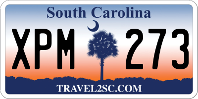 SC license plate XPM273