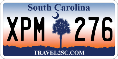 SC license plate XPM276