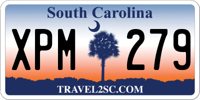 SC license plate XPM279
