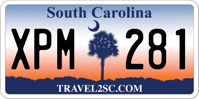 SC license plate XPM281