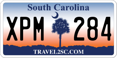 SC license plate XPM284