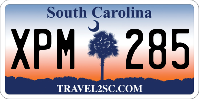 SC license plate XPM285