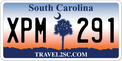 SC license plate XPM291