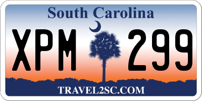 SC license plate XPM299