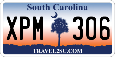 SC license plate XPM306