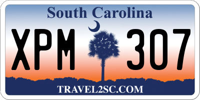 SC license plate XPM307
