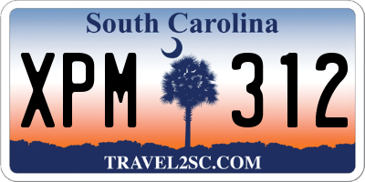SC license plate XPM312