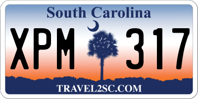 SC license plate XPM317