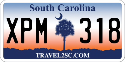 SC license plate XPM318