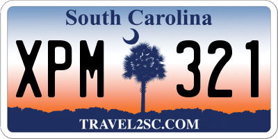 SC license plate XPM321