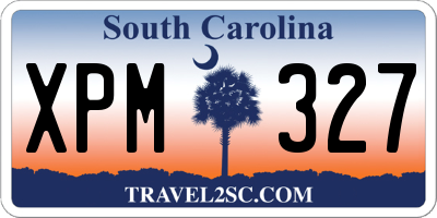 SC license plate XPM327