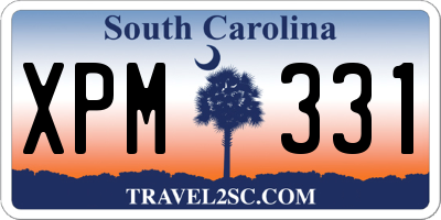 SC license plate XPM331