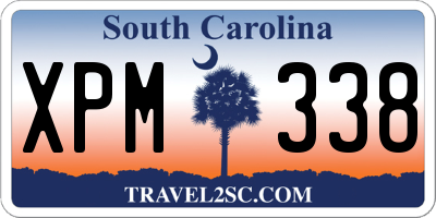 SC license plate XPM338