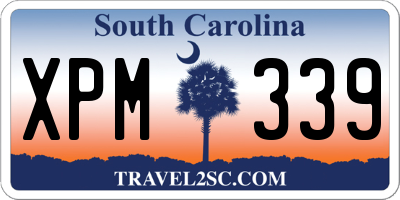 SC license plate XPM339