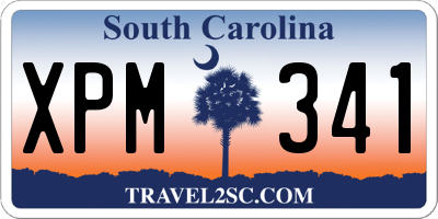 SC license plate XPM341