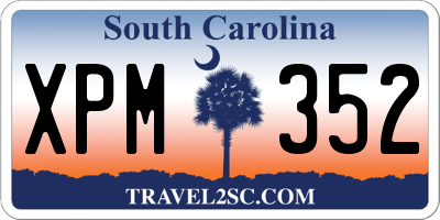 SC license plate XPM352