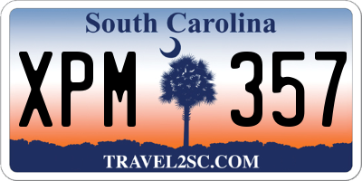 SC license plate XPM357