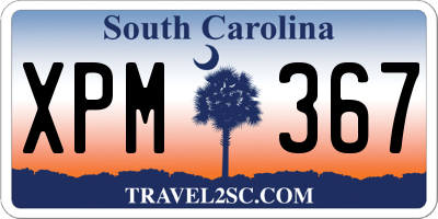 SC license plate XPM367