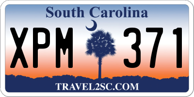 SC license plate XPM371