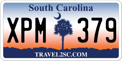 SC license plate XPM379