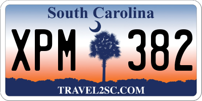 SC license plate XPM382