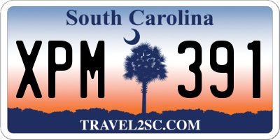 SC license plate XPM391