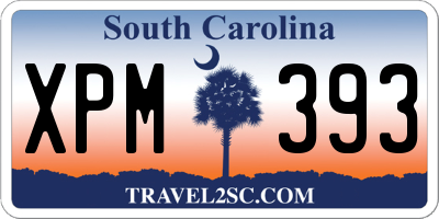 SC license plate XPM393