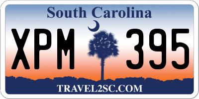 SC license plate XPM395