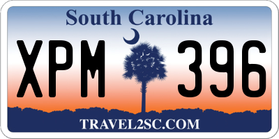 SC license plate XPM396