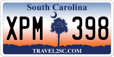 SC license plate XPM398