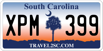SC license plate XPM399