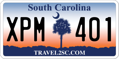 SC license plate XPM401