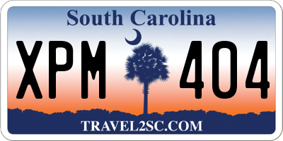 SC license plate XPM404