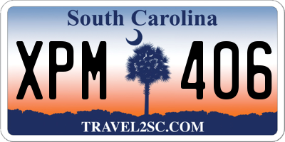 SC license plate XPM406