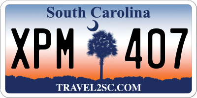 SC license plate XPM407