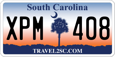 SC license plate XPM408