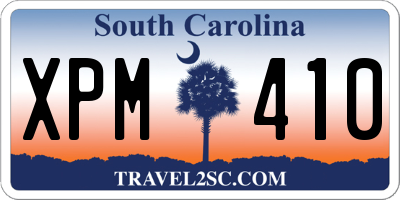 SC license plate XPM410