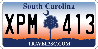 SC license plate XPM413