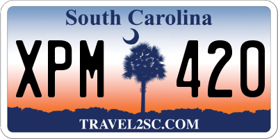 SC license plate XPM420
