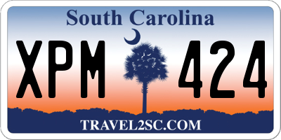 SC license plate XPM424