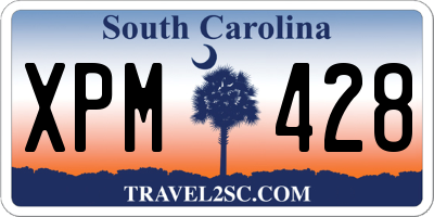 SC license plate XPM428