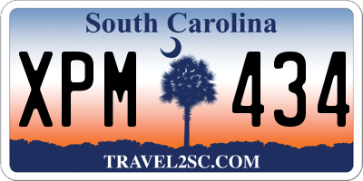 SC license plate XPM434
