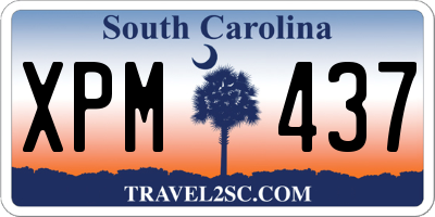 SC license plate XPM437