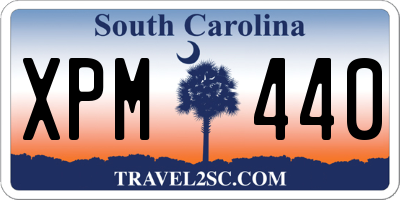 SC license plate XPM440