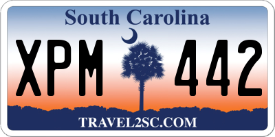 SC license plate XPM442