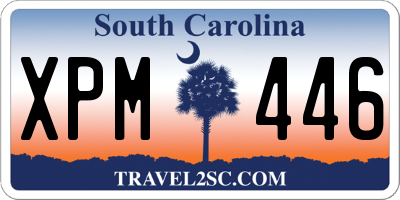 SC license plate XPM446